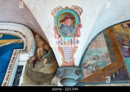 Cloître les œuvres d'art Musée San Marco Florence Italie Banque D'Images