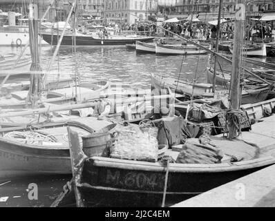 Le Port de Marseille ca: 1935 Banque D'Images