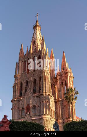 Parroquia de San Miguel Arcángel. La seule église néo-gothique Insan Miguel de Allende, Guanajuato, Mexique Banque D'Images