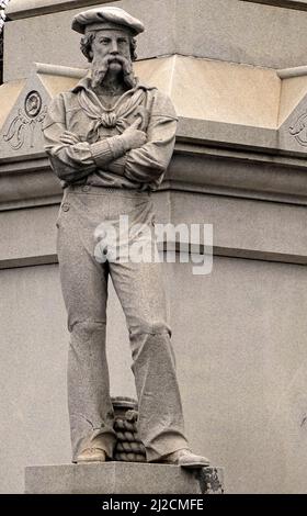 Soldats et marins Monument à Penn Square Lancaster PA Banque D'Images