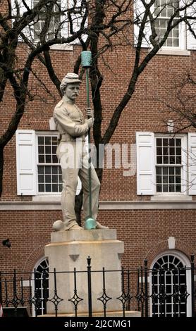 Soldats et marins Monument à Penn Square Lancaster PA Banque D'Images