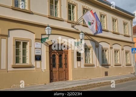 Bjelovar City Museum bâtiment dans la vieille ville en Croatie Banque D'Images