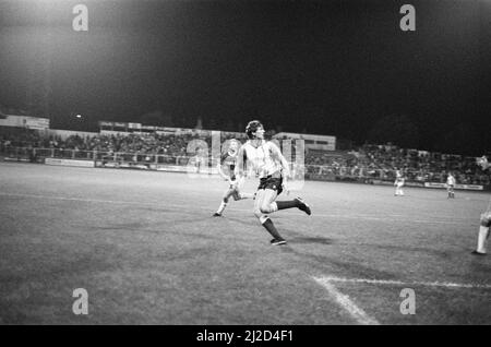 Lecture 4-2 Chesterfield, match de la Division trois à Elm Park, mercredi 2nd octobre 1985. Banque D'Images