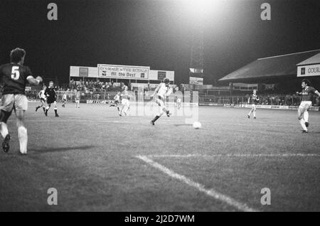 Lecture 4-2 Chesterfield, match de la Division trois à Elm Park, mercredi 2nd octobre 1985. Banque D'Images