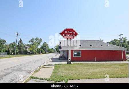 Un restaurant Dairy Queen à Cissna Park, Illinois sur la route 49 de l'Illinois Banque D'Images