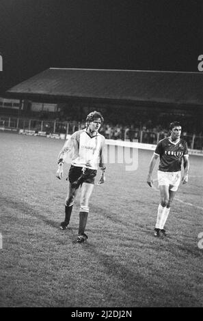 Lecture 4-2 Chesterfield, match de la Division trois à Elm Park, mercredi 2nd octobre 1985. Banque D'Images