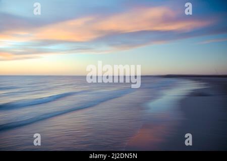 North Coogee Beach coucher de soleil, ICM, paysage abstrait Banque D'Images