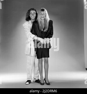 Mandy Smith avec son nouveau petit ami Keith Daley. 20th août 1986. Banque D'Images