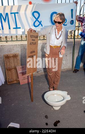 Versailles, France, Groupe de gens, Conservateurs, manifestation d'art contemporain, Takashi Murakami Versailles, Banque D'Images