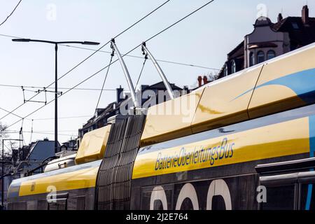 Trolleybus, trolleybus à Solingen Banque D'Images