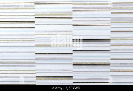Carreaux de céramique texturés avec bandes multicolores. Carreaux d'arrière-plan et de texture pour le design. Banque D'Images