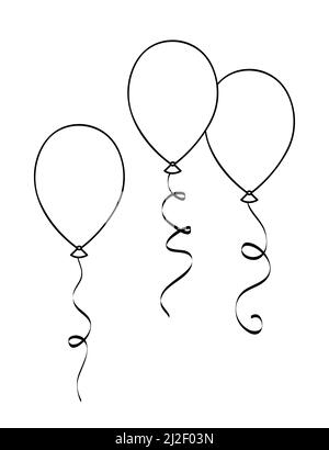 contour des bulles pour le livre de coloriage isolé sur fond blanc Illustration de Vecteur
