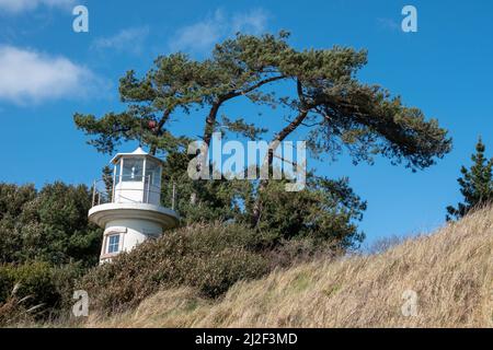 Titre le phare du millénaire Beaulieu Lepe Hampshire Angleterre Banque D'Images