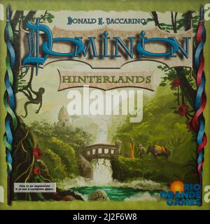 Le jeu de société Dominion - hinterlands Banque D'Images