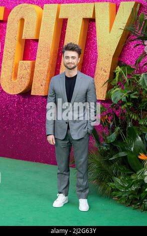 Daniel Radcliffe participe au screening spécial britannique de « The Lost City » à Cineworld Leicester Square le 31 mars 2022 à Londres, en Angleterre. Banque D'Images