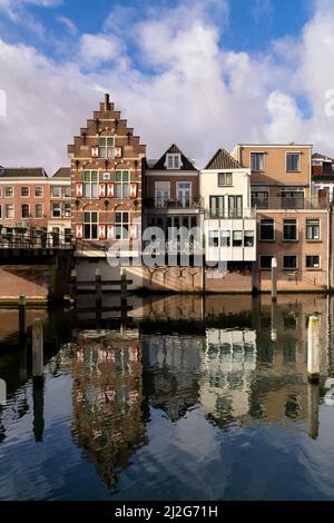 Vue sur la Linge à Gorinchem Banque D'Images