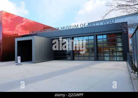 Jordan Schnitzer Museum of Art sur le campus de l'université d'État de Washington à Pullman, Washington, Etats-Unis ; conçu par Jim Olson de Olson Kundig. Banque D'Images