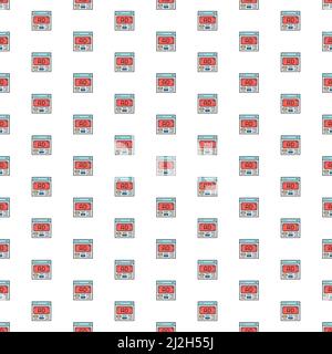 Publicité vectorielle, publicité, modèle de marketing multimédia avec diverses icônes. Motif de texture de symbole. Illustration de Vecteur