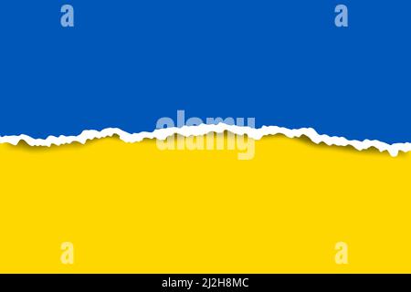 Drapeau national du pays Ukraine. Illustration vectorielle graphique Illustration de Vecteur