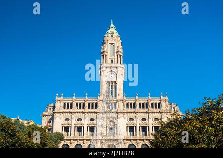 Portugal, Porto, extérieur de l'hôtel de ville Banque D'Images