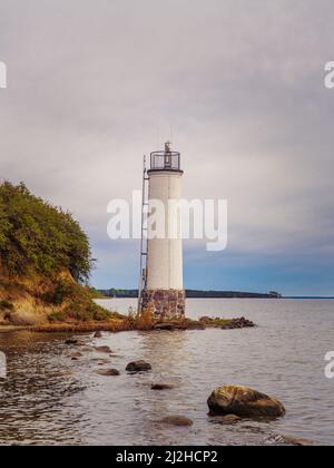 Le phare de Maltzien sur l'île de Ruegen, Mecklembourg-Poméranie occidentale, Allemagne Banque D'Images