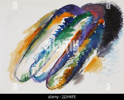 Peinture de Wassily Kandinsky, 1910s. Projet de composition VII (1913). Banque D'Images