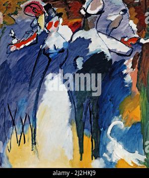 Peinture de Wassily Kandinsky, 1910s. Impression VI (Dimanche) (1911) Banque D'Images