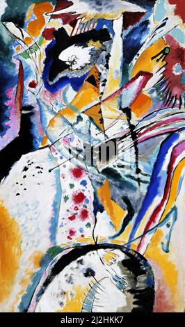 Peinture de Wassily Kandinsky, 1910s. Grande étude sur une murale pour Edwin R. Campbell (été) (1914). Banque D'Images