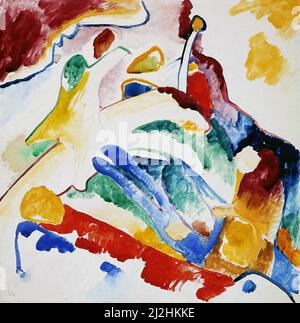 Peinture de Wassily Kandinsky, 1910s. Ébauche pour composition II (1913) Banque D'Images