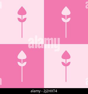 Sans couture motif floral vecteur forme de fleur Doodle plante résumé illustration de fond pour les supports numériques et imprimés. Illustration de Vecteur