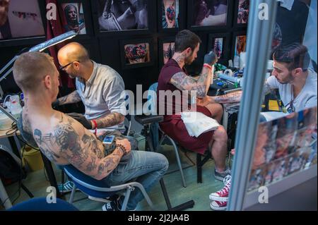 Rome, Italie 08/05/2015: XVI International Tattoo Expo. ©Andrea Sabbadini Banque D'Images