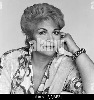 Studio portrait de l'actrice PAM St. Clement. 26th février 1988. Banque D'Images