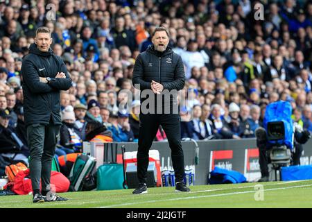 Ralph Hasenhüttl responsable de Southampton gestes et réagit Banque D'Images