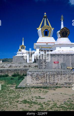 Mongolie. Le monastère Erdene Zuu est le plus ancien monastère bouddhiste encore en Mongolie Banque D'Images