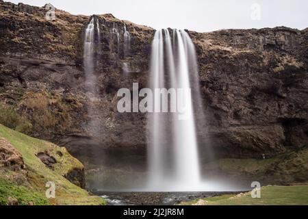 Chutes de Seljalandfoss, islande Banque D'Images