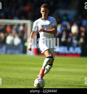 2nd avril 2022 ; Cardiff City Stadium, Cardiff, pays de Galles ; Championnat de football, Cardiff City contre Swansea ; Hannes Wolf de Swansea City Banque D'Images