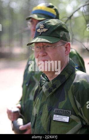 Le général de division Jan Andersson, l'Armée de l'air suédoise. Banque D'Images