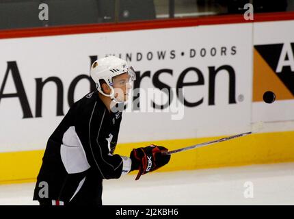 Magnus Johansson à Chicago Black Hawks, Minnesota, États-Unis. Banque D'Images