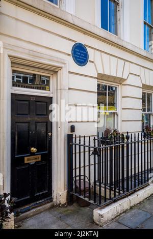 John Howard prison Reformer Blue plaque au 23 Great Ormond St Holborn Londres - LCC Blue plaque (1908) JOHN HOWARD 1726-1790 prison Reformer a vécu ici Banque D'Images