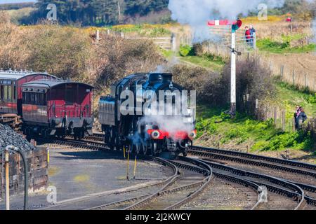 Weybourne, Royaume-Uni – 2nd 2022 avril : gala de la vapeur du printemps sur la ligne de coquelicot du Norfolk Nord crédit : Richard O'Donoghue/Alay Live News Banque D'Images