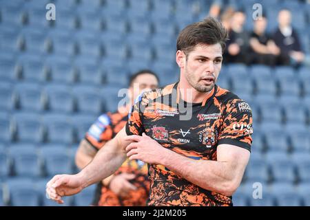 Leeds, Angleterre - 26th mars 2022 - Jake Mamo de Castleford Tigers. Rugby League Betfred Challenge Cup Leeds Rhinos vs Castleford Tigers au Headingley Stadium, Leeds, Royaume-Uni Dean Williams Banque D'Images