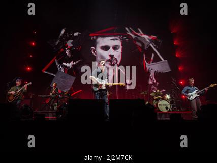 Londres, Royaume-Uni. 02nd avril 2022. Sam Fender jouant sa 2nd nuit à Wembley (Londres) le 2nd avril 2022 crédit: Nigel R Glasgow/Alay Live News Banque D'Images