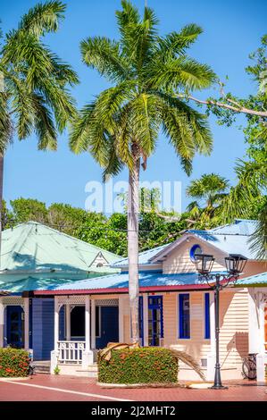 Tulum, Mexique - 27 mars 2022 : vue de la Bahia principe Hacienda Dona Isabel dans la Riviera Maya. Banque D'Images