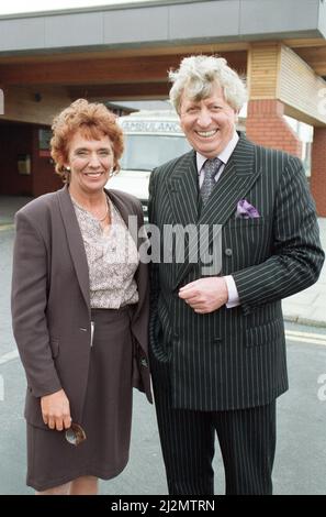 Sue Johnston et Tom Baker assistent à un photocall pour la série ITV 'edics'. 1st octobre 1991. Banque D'Images