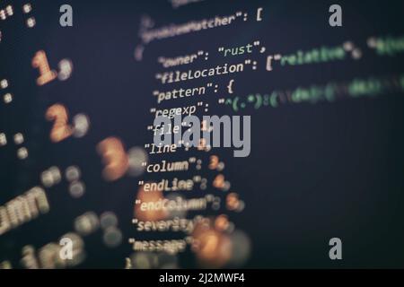 Informatique. Écran de l'ordinateur de code Python. Concept de conception d'applications mobiles. Banque D'Images