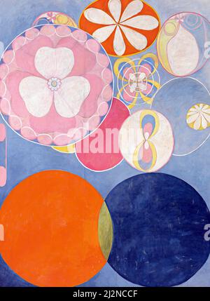 Art par Hilma af Klint, artiste suédois - les dix plus grands, n° 2, enfance (1907) Banque D'Images