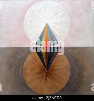 Art par Hilma af Klint, artiste suédois - The Swan, n° 12, Groupe IX-SUW (1915). Banque D'Images