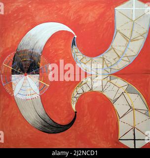 Art par Hilma af Klint, artiste suédois - Groupe IX-SUW, The Swan, n° 9 (1915). Banque D'Images