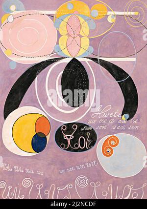 Art par Hilma af Klint, artiste suédois - le dix plus grand, n° 6 (1907). Banque D'Images