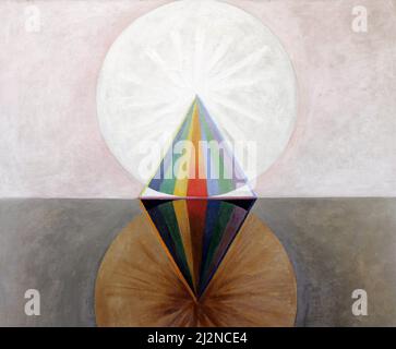 Art par Hilma af Klint, artiste suédois - Groupe IX, SUW No. 12, The Swan No. 12 (1915). Banque D'Images